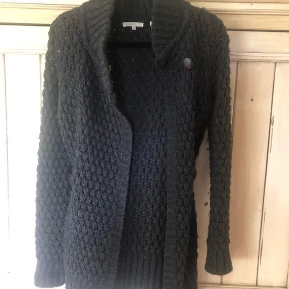 Vince Cable Knit Alpaca /Wool Belted Cardigan. EUC